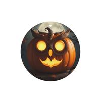 Lot de 10 feuilles de désodorisant pour voiture Motif chouette citrouille Happy Halloween avec corde pour la maison