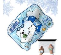 Lot de 10 feuilles de gel rafraîchissant - Lot de 10 feuilles de gel rafraîchissantes réutilisables - 18 x 13 x 3 cm - Pour festival en plein air, camping, voyage, confort à la maison pour adultes et