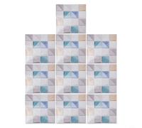 Lot de 10 feuilles de mosaïque à paillettes 10 x 10 cm par feuille pour décoration murale intérieure dans la cuisine, la salle de bain (MSC079)