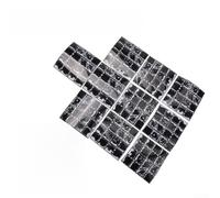 Lot de 10 feuilles de mosaïque à paillettes 10 x 10 cm par feuille pour décoration murale intérieure dans la cuisine, la salle de bain (MSC082)