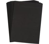 Lot de 10 feuilles de mousse en éthylène-acétate de vinyle au format A4 (21 x 30 cm), Épaisseur de 2 mm, Noir