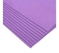 Lot de 10 feuilles de mousse EVA de 2 mm d'épaisseur, 20 x 30 cm, pour étudiants, salle de classe, loisirs créatifs, couture, scrapbooking, bricolage, cosplay (violet)