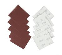 Lot de 10 feuilles de papier abrasif grain super fin 110 x 100 mm 6010000 pour polisseuse pour petites rugosités (60#)