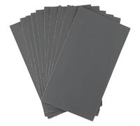 Lot de 10 feuilles de papier abrasif humide et sec 7,6 x 14,9 cm, grains assortis 600-2500 pour polissage de meubles, feuilles abrasives imperméables avec design anti-encrassement, grain 1200