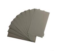 Lot de 10 feuilles de papier abrasif humide et sec, 7,6 x 14,9 cm, grains assortis 600-2500 pour polissage de meubles, feuilles abrasives imperméables avec design anti-encrassement, grain 2000