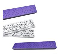 Lot de 10 feuilles de papier abrasif multi-trous sans poussière 70 x 400 mm | Envers, grain 80-500, abrasif en céramique, couleur violette, lot de 10 pièces
