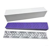 Lot de 10 feuilles de papier abrasif multi-trous sans poussière 70 x 400 mm | Envers, grain 80-500, abrasif en céramique, couleur violette, lot de 10 pièces