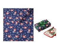 Lot de 10 feuilles de papier cadeau de Noël, rose et bleu, motif drôle de Père Noël pour éléphant blanc, année NWE, fournitures de fête de vacances, 70 x 50 cm par feuille (violet-E (74 x 50 cm)