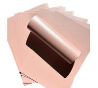 Lot de 10 feuilles de papier cartonné A4 double face 300 g/m² - Rose nacré