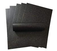 Lot de 10 feuilles de papier cartonné noir anthracite irisé -brillant, 300 g/m²