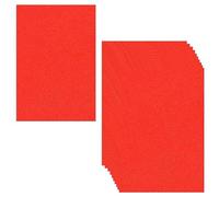 Lot de 10 feuilles de papier cartonné pailleté rouge A4, papier cartonné pailleté qui ne perd pas ses poils, cartes autocollantes scintillantes pour loisirs créatifs