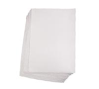Lot de 10 feuilles de papier d'art en fibre de coton 300 g - Texture professionnelle à bords biseautés - Idéal pour le dessin professionnel et l'écriture manuscrite - Papier d'art en pâte de coton