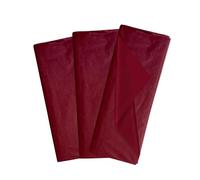 Lot de 10 feuilles de papier de soie sans acide Bordeaux 50 x 70 cm