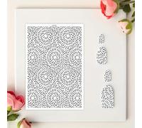 Lot de 10 feuilles de papier de transfert en argile pour boucles d'oreilles, motif géométrique noir et blanc double face, feuilles de transfert jetables pour la fabrication de bijoux, fournitures