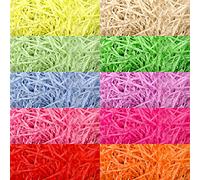 Lot de 10 feuilles de papier déchiqueté pour panier de Pâques coloré pour œufs de Pâques, fournitures de fête printanière, emballage de bonbons, loisirs créatifs, 300 g