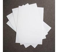 Lot de 10 feuilles de papier thermorétractable, rétractable ou papier magique imprimable sur imprimante à encre Format A4. Plastique magique (blanc)