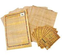 Lot de 10 feuilles de papyrus blanches pour projets d'art et écoles 20 x 30 cm