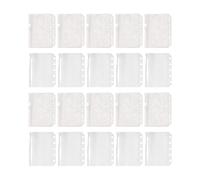 Lot de 10 feuilles de protection transparentes à fermeture éclair pour carnet de notes en plastique transparent étanche pour enseignants, professionnels, papeterie de bureau