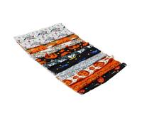 Lot de 10 Feuilles de Tissu en Coton Doux pour Halloween, pour le Quilting, la Couture, L'artisanat et la Décoration de la Maison (50x50cm / 19.7x19.7in)