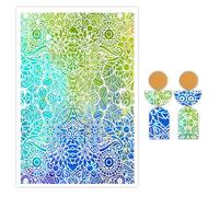 Lot de 10 feuilles de transfert d'eau pour argile polymère, papier de transfert en forme de fleurs pour loisirs créatifs, bijoux, boucles d'oreilles, pendentifs, 14 x 9 cm