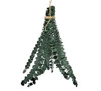 Lot de 10 feuilles d'eucalyptus artificielles de de douche - Lot de feuilles d'eucalyptus naturelles vivantes et aromatiques à suspendre pour douche, mariage, bricolage