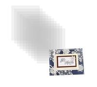 Lot de 10 feuilles en acétate transparent résistant à la chaleur pour gaufrage et estampage pour cartes shaker, feuilles en plastique gaufrées à la chaleur