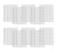 Lot de 10 feuilles en PVC transparent pour porte-monnaie, 20 pochettes pour collectionneurs de pièces, jetons, médailles, badges dans un album avec reliure à 9 trous