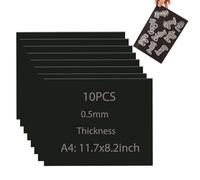 Lot de 10 feuilles magnétiques A4 pour travaux manuels, rangement de matrices de découpe, travaux manuels, scrapbooking, arts et travaux manuels, tapis de placement flexibles