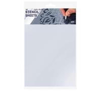 Lot de 10 feuilles Mylar A5 pour pochoir - Epaisseur 0,2 mm - Qbix