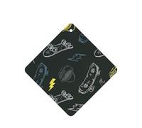 Lot de 10 feuilles parfumées de désodorisant pour voiture Motif graffiti Skateboard avec cordes pour décoration