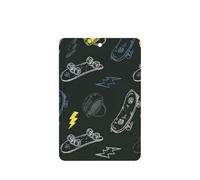 Lot de 10 feuilles parfumées de désodorisant pour voiture Motif graffiti Skateboard avec cordes pour décoration