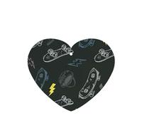 Lot de 10 feuilles parfumées de désodorisant pour voiture Motif graffiti Skateboard avec cordes pour décoration