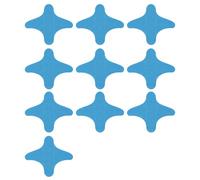 Lot de 10 feuilles respirantes pour protéger la peau des mains avant l'encolure Design pour le bureau, la salle de sport, les amateurs de salle de sport Long confort Coton Spandex Bande de protection