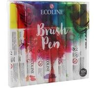 Lot De 10 Feutres Pinceaux Aquarelle Transparente Concentré - Ecoline Brush Pens - Royal Talens