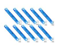 Lot de 10 feux de gabarit latéraux à LED bleus - 12-24 V 9 LED étanches pour remorque, camion, camping-car, bateau, camping-car, fourgonnette - Feux de gabarit avant/arrière, feux de position durables