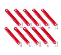 Lot de 10 feux de gabarit latéraux à LED rouges - 12-24 V 9 LED étanches pour remorque, camion, camping-car, bateau, camping-car, fourgonnette - Feux de gabarit avant/arrière,feux de position durables