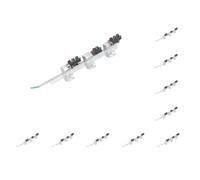 Lot de 10 feux de signalisation miniatures miniatures micro paysage large application lampe stop accessoires décoratifs jouets lumière blanche