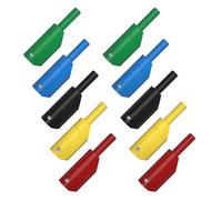 Lot de 10 fiches bananes empilables de 2 mm pour soudure/assemblage, multimètre, connecteurs de test