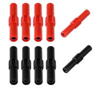 Lot de 10 fiches bananes isolées femelles - Connecteurs de fiches bananes femelles - Connecteurs pour fiches banane de 4 mm