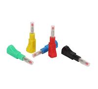 Lot de 10 Fiches Bananes Rétractables de 4 Mm, Isolées Empilables, Fils de Test Soudables, Extrémités CAT II 600 V 32 A 5 Connecteurs de Fiche Banane à Souder pour équipement Numérique 3C
