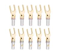 Lot de 10 fiches bananes type Y/U pour haut-parleur, connecteurs de câbles audio, vis de verrouillage, fourche, fourche