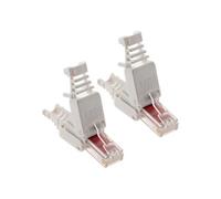 - Lot de 10 fiches RJ45 CAT 6 sans outil - Blanc