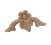 Lot De 10 Figurines Décoratives Vintage En Caoutchouc Non Peintes Représentant Des Feuilles Florales Sculptées À Appliquer Sur Les Coins De Meubles Et De Fenêtres 6 X 6cm