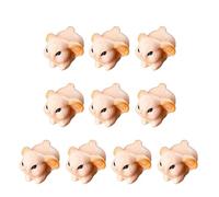 Lot de 10 figurines miniatures d'animaux en résine pour décoration de gâteau d'anniversaire décoration de bureau pour différentes pièces