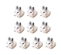 Lot de 10 figurines miniatures d'animaux en résine pour décoration de gâteau d'anniversaire décoration de bureau pour différentes pièces