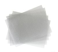 Lot de 10 filets de réparation de grillage 15 x 20 cm Gris argenté pour réparation de fissures et trous en plastique sur pare-chocs, carrosserie, capot et aérations