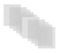 Lot de 10 filets de réparation pour fissures en plastique et trous de fixation sur pare-chocs de voiture, panneaux de carrosserie, capot, grille d'aération ou garniture, treillis de renfort extérieur