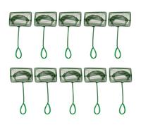 Lot de 10 filets fins pour l'entretien des aquariums et une utilisation quotidienne avec poignée ergonomique