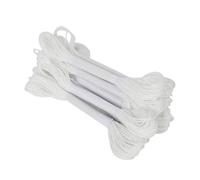 Lot de 10 fils à broder phosphorescents dans le noir, 8 m de long par broderie, fil à coudre en polyester, pour artisanat, crochet, bijoux DIY, couture et broderie, blanc