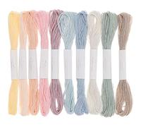 Lot de 10 Fils à broder 'Rico Design' Pastel